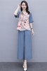 HR-YRN9937复古中国风，时尚印花两件套 商品缩略图4