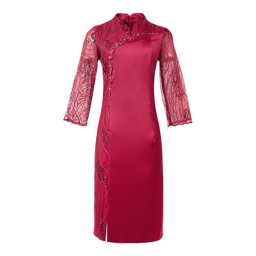 LC-1965新款妈妈装礼服丈母娘喜婆婆婚宴连衣裙 商品图4