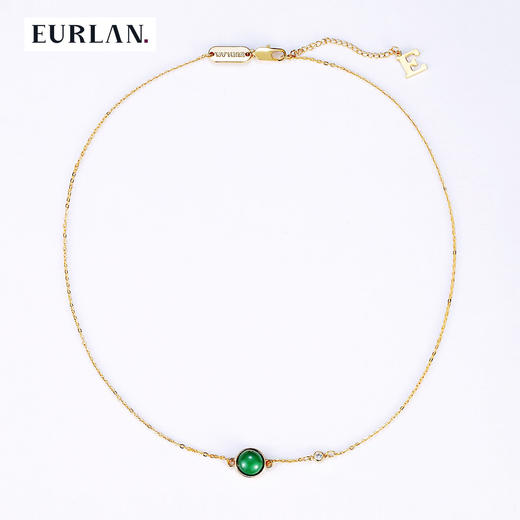 EURLAN.  X系列  玛瑙石项链 高级绿 商品图0