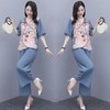 HR-YRN9937复古中国风，时尚印花两件套 商品缩略图3