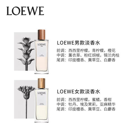 LOEWE/罗意威001男女士淡香水事后清晨清新持久情侣香水 商品图1