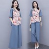 HR-YRN9937复古中国风，时尚印花两件套 商品缩略图0