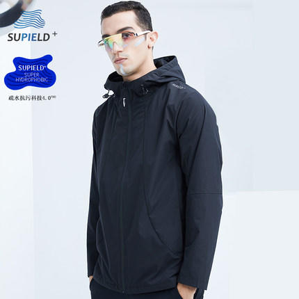 Supield素湃黑科技疏水防污夹克男机能风外套秋季新款潮 商品图0