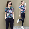 SPBGB2369立领印花短袖运动服休闲两件套 商品缩略图2