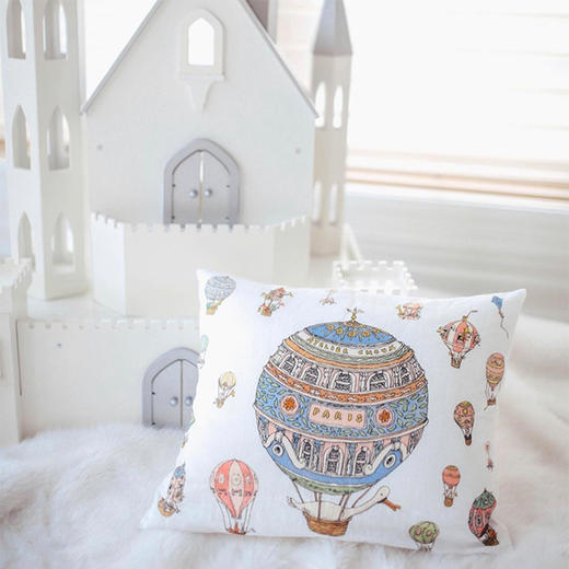 新品 法国Atelier Choux抱枕缎面材质 高端婴童棉枕头宝宝柔软抱枕枕头 商品图6