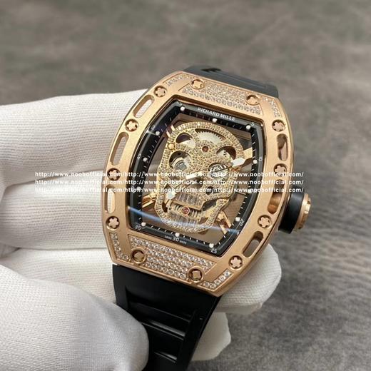 [抱拳]【 RICHARD MILLERM 】理查德米勒 52-01镂空骷髅头腕表．经典的酒桶造型壳身使用新材料氧化锆壳打造，沿用纳米防变色防磨损敖超前技术。骷髅头轮廓突出，造型霸气不羁，具有震撼人心 商品图9