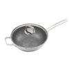 cizzle喜时不粘锅炒锅家用304不锈钢网纹炒菜锅电磁炉煤气灶通用 商品缩略图0