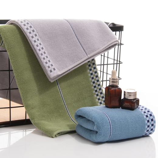 【毛巾】*纯棉股纱方块澡巾 加宽加长运动吸汗大毛巾 商品图0