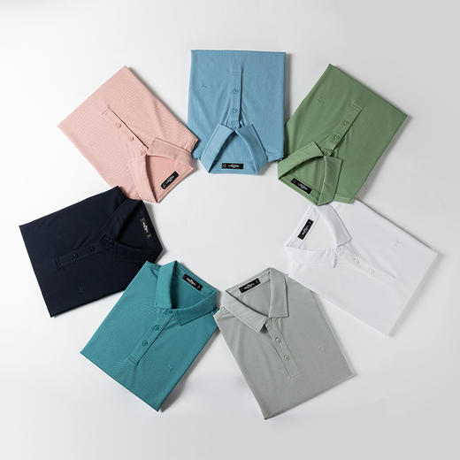 【特价】柒牌男装短袖POLO衫夏季新品休闲男士纯色高山棉弹力118T70480 商品图3