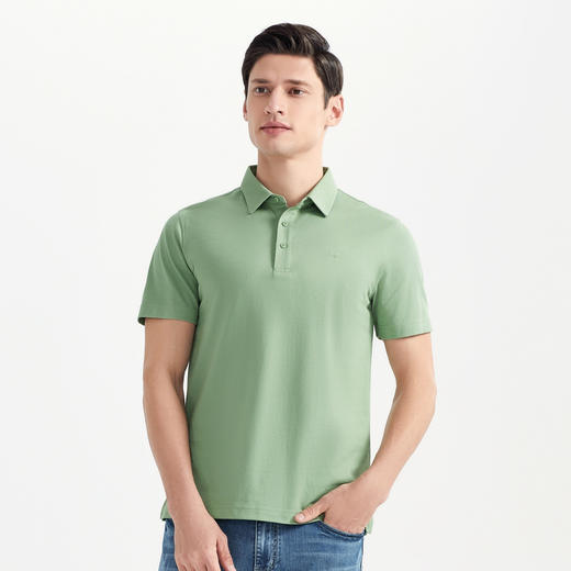 【特价】柒牌男装短袖POLO衫夏季新品休闲男士纯色高山棉弹力118T70480 商品图1