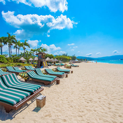 恋海假期 三亚亚龙湾万豪度假酒店玻璃船鱼疗旅拍专车接机下午茶亲子度假情侣蜜月 商品图1