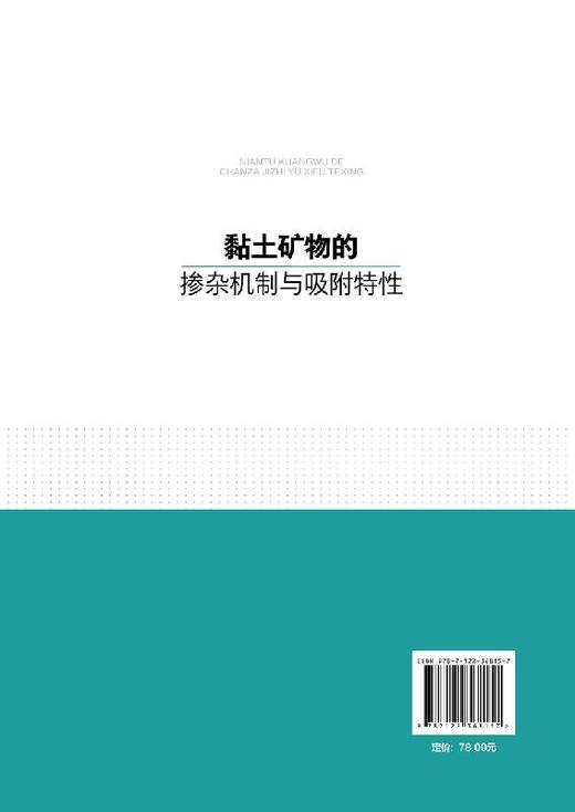 黏土矿物的掺杂机制与吸附特性 赵健 黏土矿物晶体结构微观特征内部掺杂机制黏土矿物表面的吸附特性研究书籍 岩土地质工程矿物学 商品图1