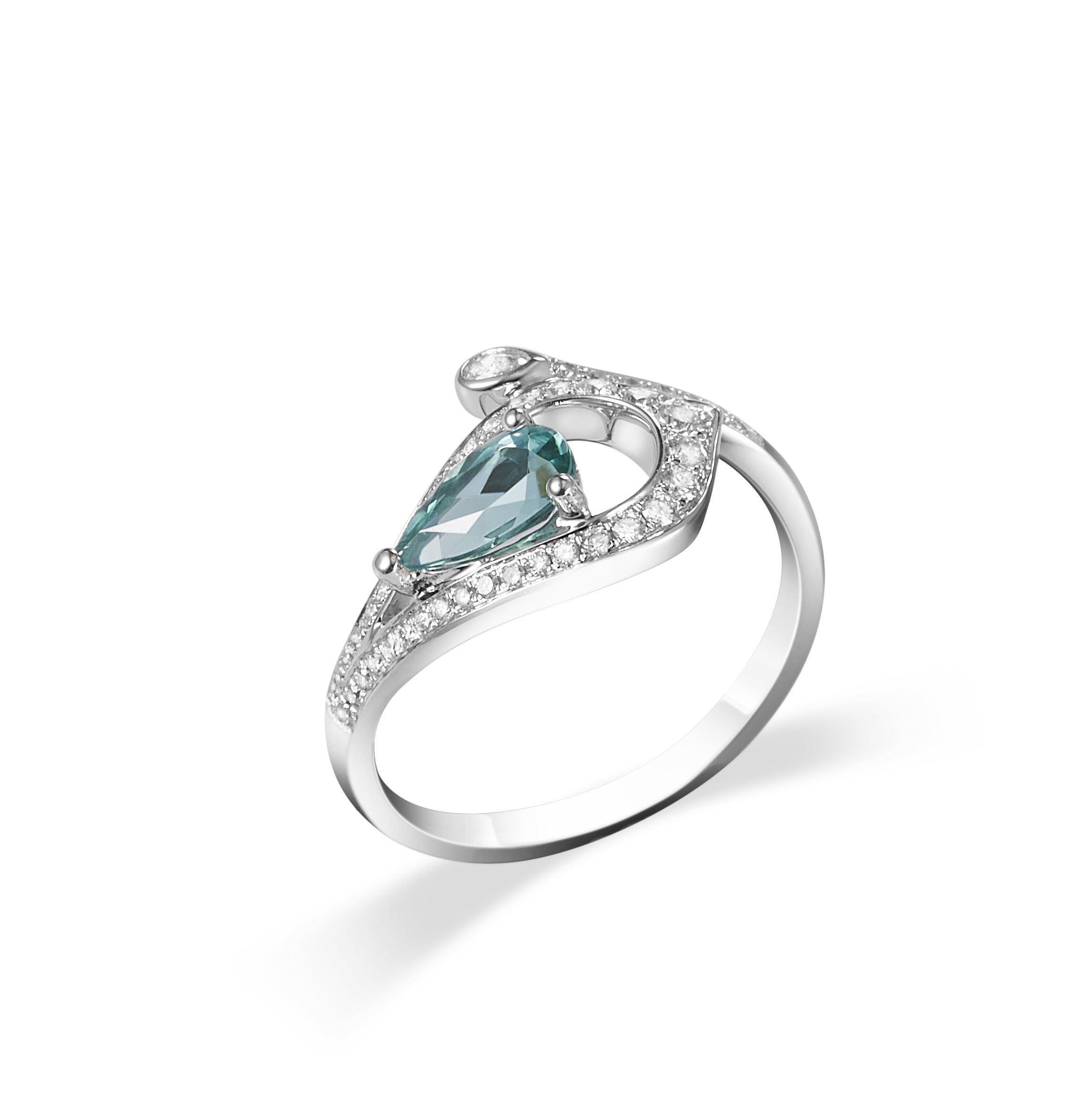 (现货已售)碧玺水滴戒指 页面显示虚拟价格,订制需联系客服