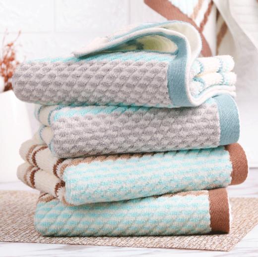 【毛巾】纯棉彩条斜纹吸水毛巾礼品定制LOGO男女通用 商品图1