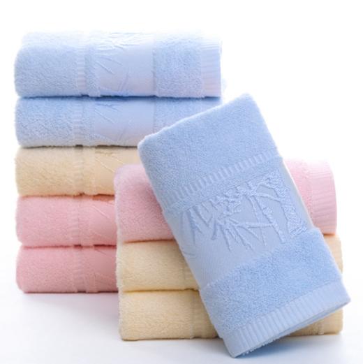 【毛巾】*纯色断档提花竹纤维加厚吸水礼品毛巾 商品图1