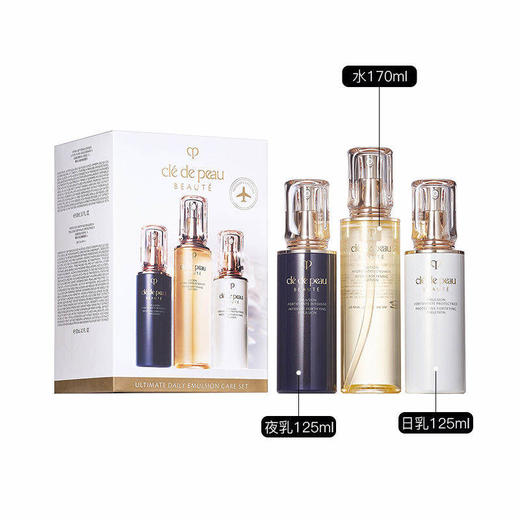 CPB/肌肤之钥 水乳套装 光彩三件套 滋润型（化妆水170毫升+日乳125毫升+夜乳125毫升） 补水保湿护肤套装【CDF】28年后 商品图5