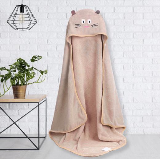 【浴巾】四季可用 母婴用品 儿童连帽浴袍宝宝卡通造型浴巾 婴儿抱被 商品图0