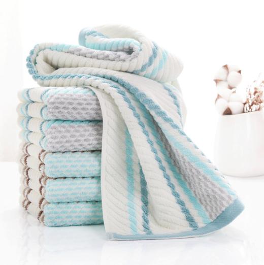 【毛巾】纯棉彩条斜纹吸水毛巾礼品定制LOGO男女通用 商品图0