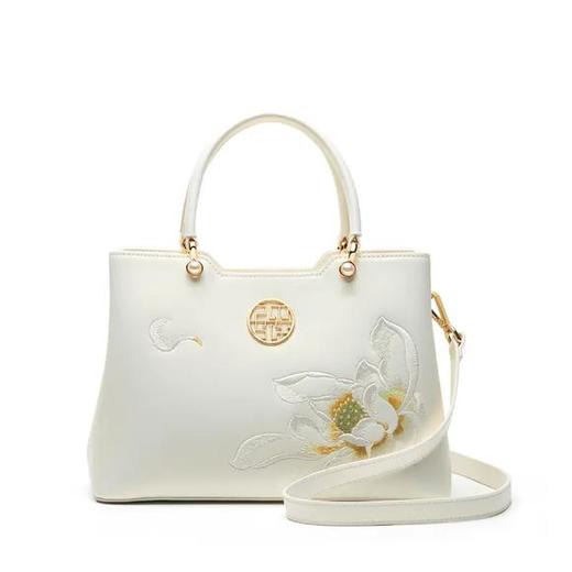 TX-120279白色刺绣单肩手提包气质旗袍百搭斜挎包 商品图3