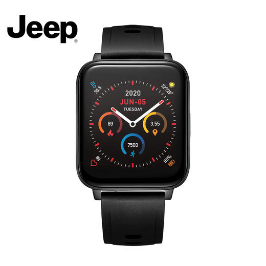 Jeep吉普智能手表运动多功能消息提醒体温心率监测计步手环新款 商品图1
