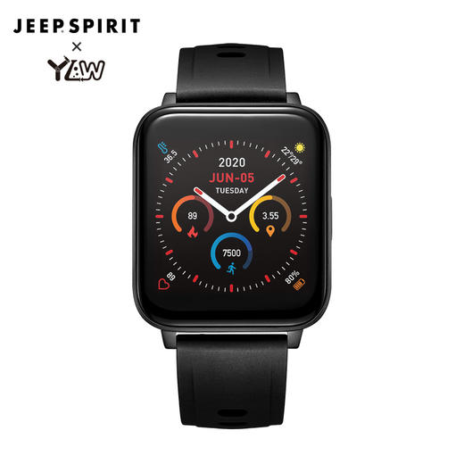 Jeep吉普智能手表运动多功能消息提醒体温心率监测计步手环新款 商品图2