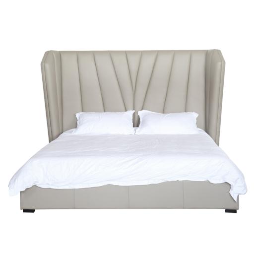 NS家居nsfurniture软包真皮双人床NSBD-L7048 商品图0