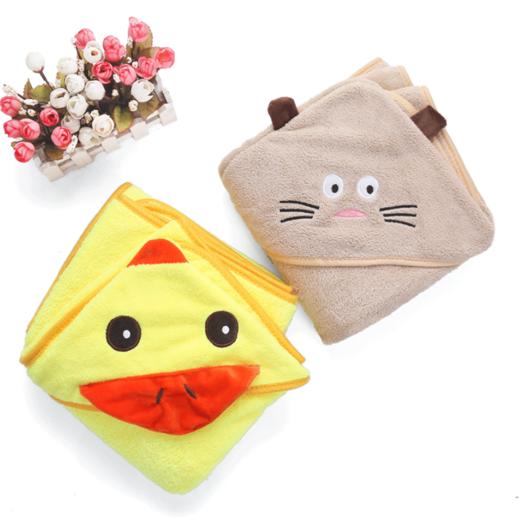 【浴巾】四季可用 母婴用品 儿童连帽浴袍宝宝卡通造型浴巾 婴儿抱被 商品图1