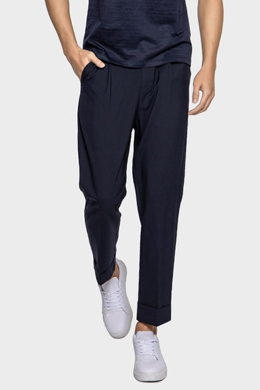 callisto海军蓝休闲西裤  SPCPW108NA 商品图0