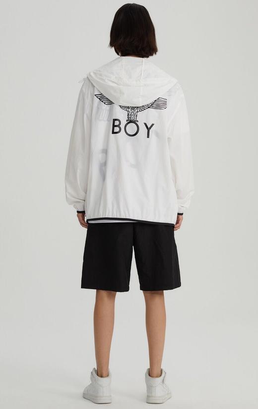 特价不退换,boy 夏季新款字母logo老鹰图案印花连帽轻薄防晒衣