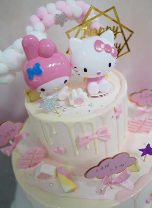 hello kitty蛋糕(主图为10 6双层)