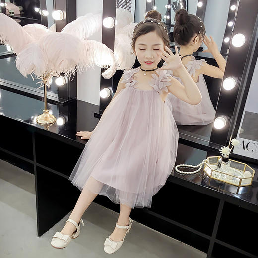 WLD-9031新款洋气童装韩版纱裙蓬蓬纱公主裙 商品图2