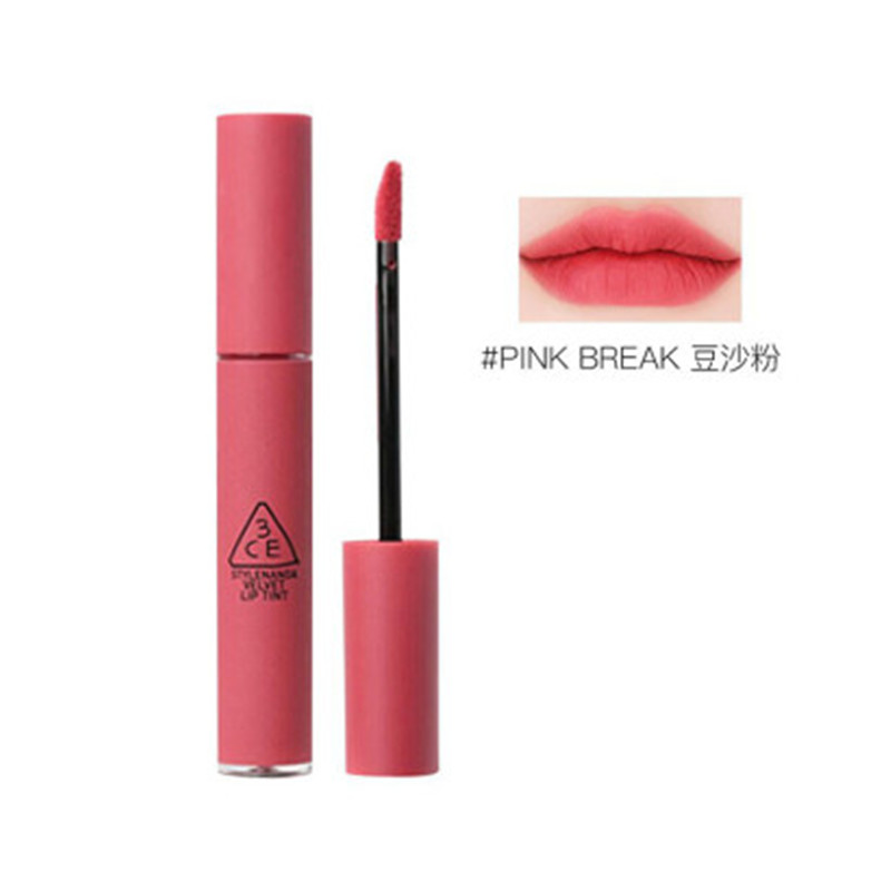 韩国3CE丝绒唇釉哑光雾面唇彩#pink-break 香港直邮JPY带授权招加盟代理