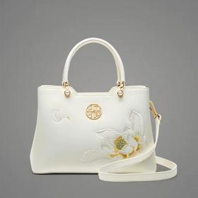 TX-120279白色刺绣单肩手提包气质旗袍百搭斜挎包