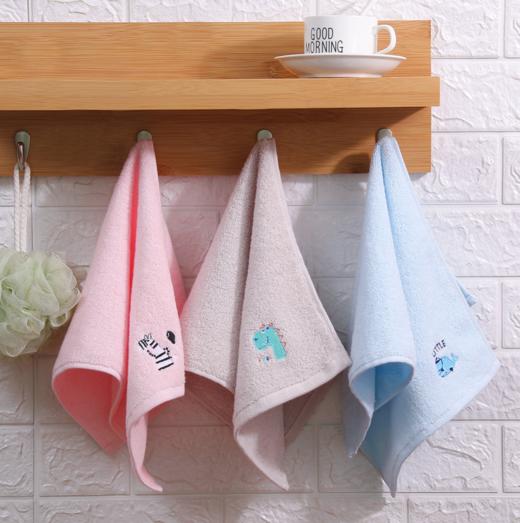 【毛巾】*柔软吸水小毛巾儿童纯棉毛巾 可爱卡通刺绣童巾 婴童洗脸面巾 商品图2