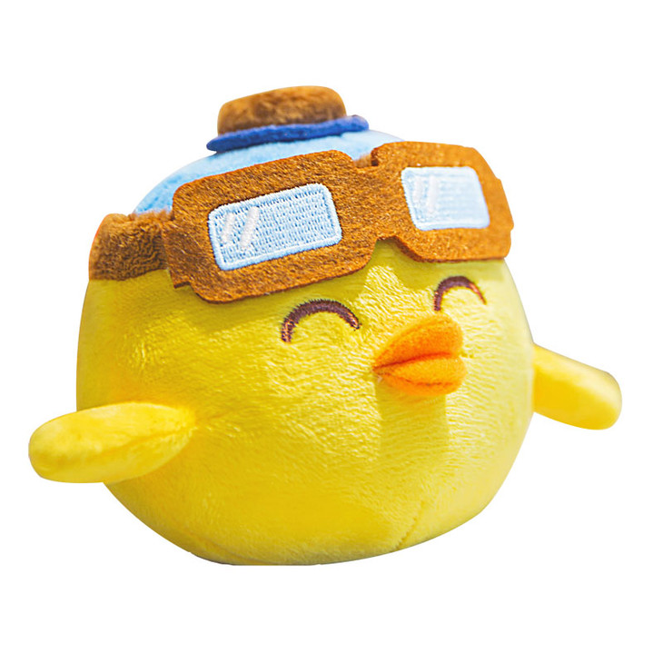 大黄鸡毛绒挂件 卡通可爱毛绒柔软挂 包包钥匙扣挂件 编程猫源码精灵