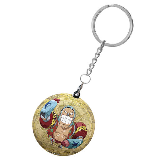 【折扣商品 不退不换】24片 钥匙扣拼图 塑料拼图 A3160 ONE PIECE-弗兰奇 商品图0