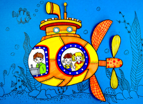 《一起探寻深海的秘密》潜水艇/【自动发货：下单后，点击手机短信中收到的链接，即可获取文件下载的链接；如有任何问题，可添加客服微信hm33268获得帮助】
