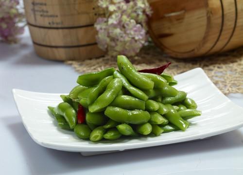 黄豆夹市场采购500g