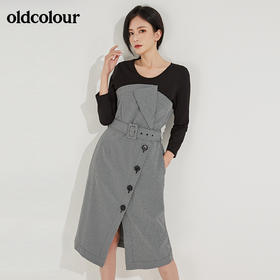 oldcolour中袖连衣裙L32102253