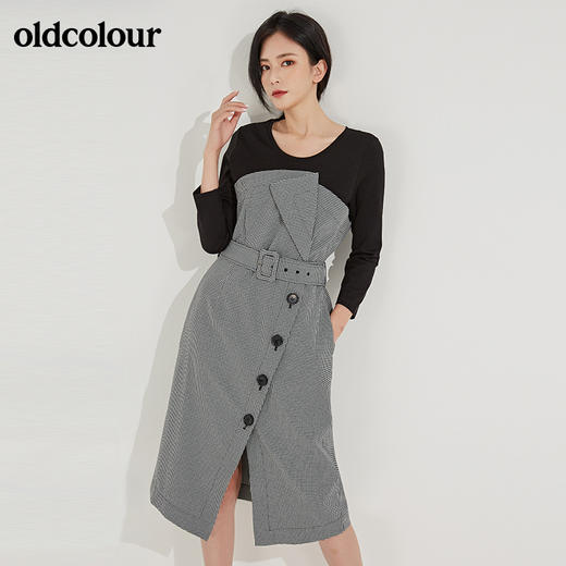 oldcolour中袖连衣裙L32102253 商品图0