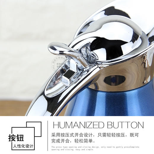 XYBXG-540010欧式双层真空保温咖啡壶家用保温壶 商品图1