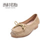 西村名物2020秋季新品舒适时尚有型优雅蝴蝶结豆豆鞋X20CE30091 商品缩略图4