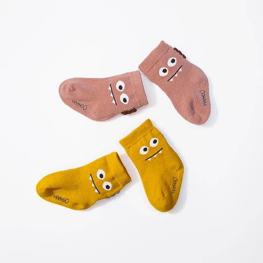 英氏儿童袜子男女宝可爱印花防滑透气儿童袜四季袜YIWCJ30018A01 商品图1