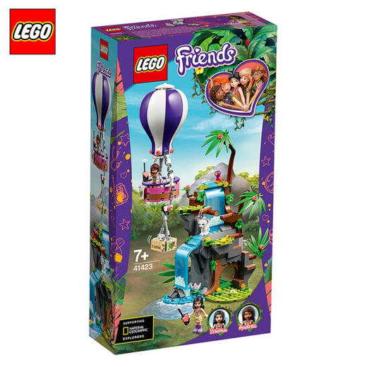 乐高积木好朋友女孩系列心湖城儿童拼装玩具 热气球丛林营救41423（7+岁 302粒） 商品图0