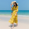 WZNH-ARX5818新款海边度假波西米亚长款超仙甜美连衣裙 商品缩略图0