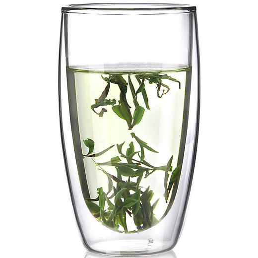 雅集 双层加厚极简杯 耐热双层玻璃杯 透明杯咖啡杯绿茶杯 450ml 商品图4