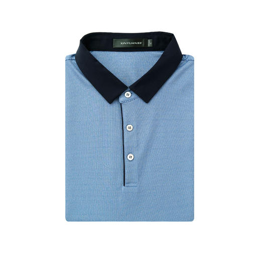 鑫缘 男真丝针织短袖T恤 GT3977 商品图2