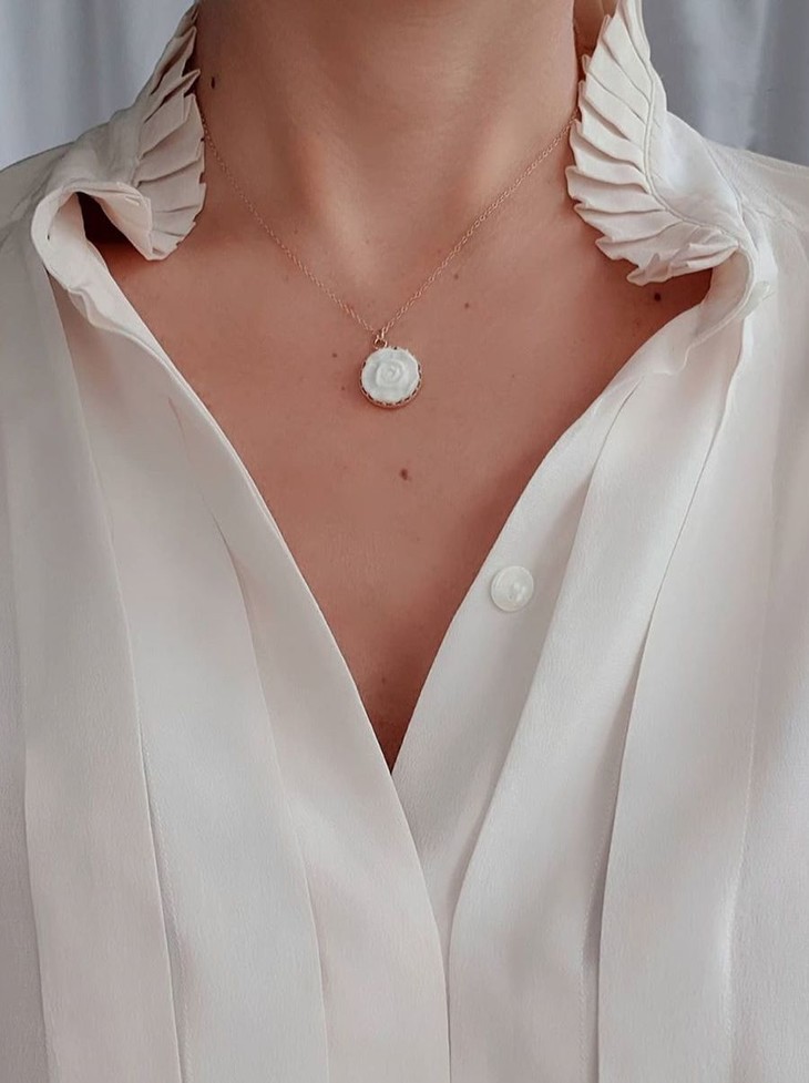 北京仓|poporcelain-moonlight rose-项链(锁骨链)〔丹麦设计师