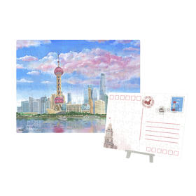 【折扣商品 不退不换】48片 贺卡拼图 V1053 Alex-上海