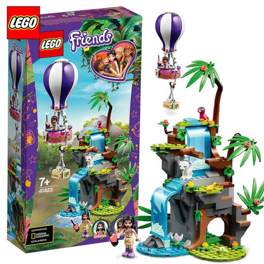 乐高积木好朋友女孩系列心湖城儿童拼装玩具 热气球丛林营救41423（7+岁 302粒） 商品图1
